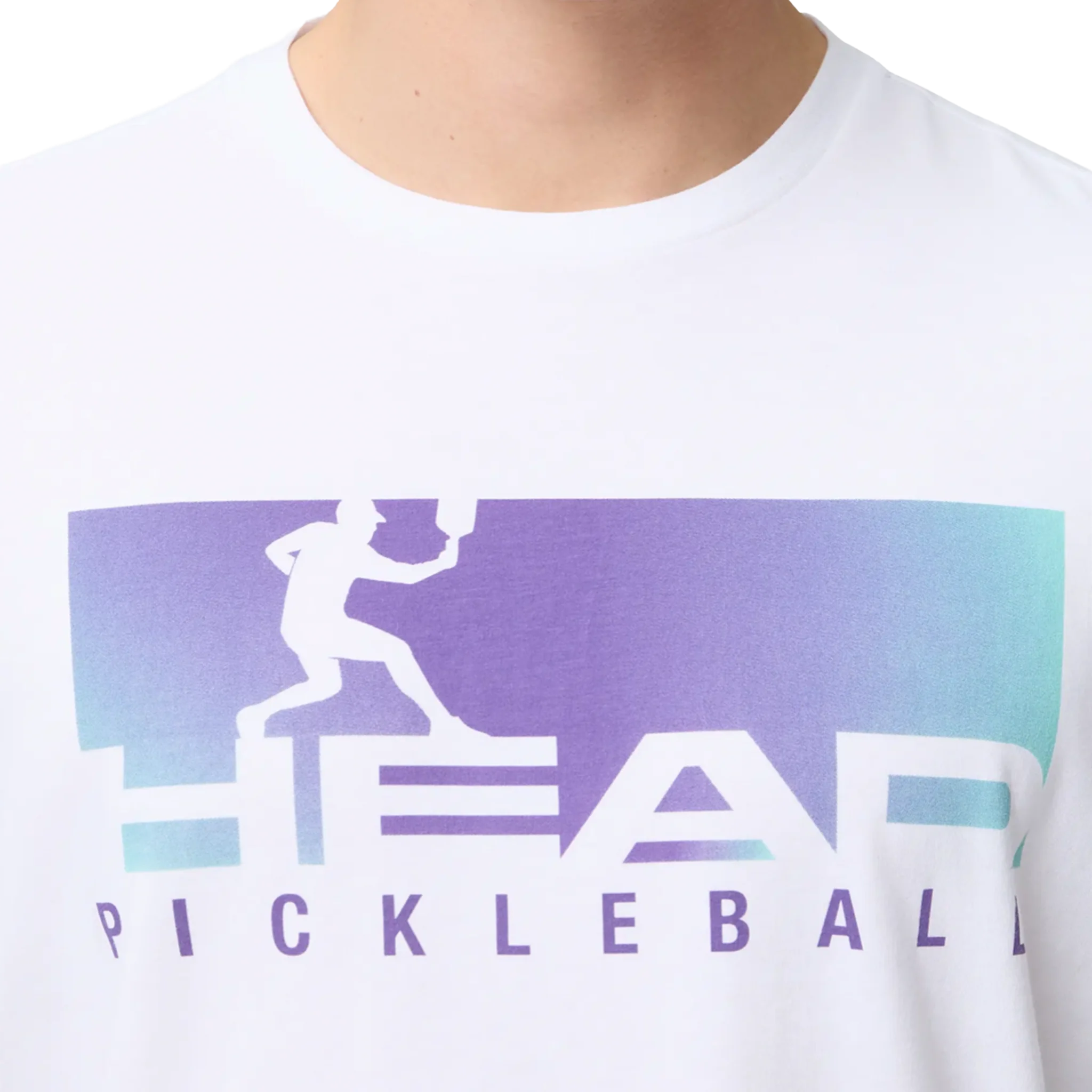 Head Vision T-Shirt Men's White/Purple - Image 3