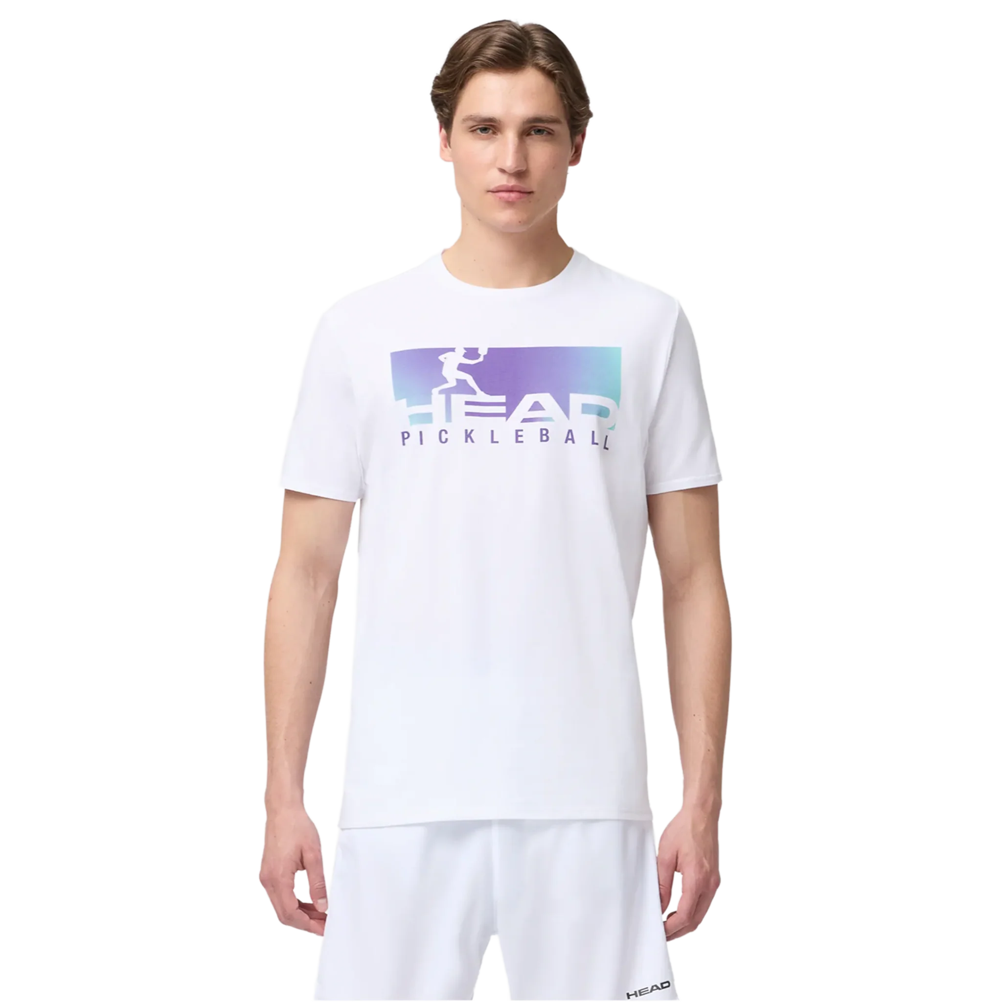 Head Vision T-Shirt Men's White/Purple - Image 4