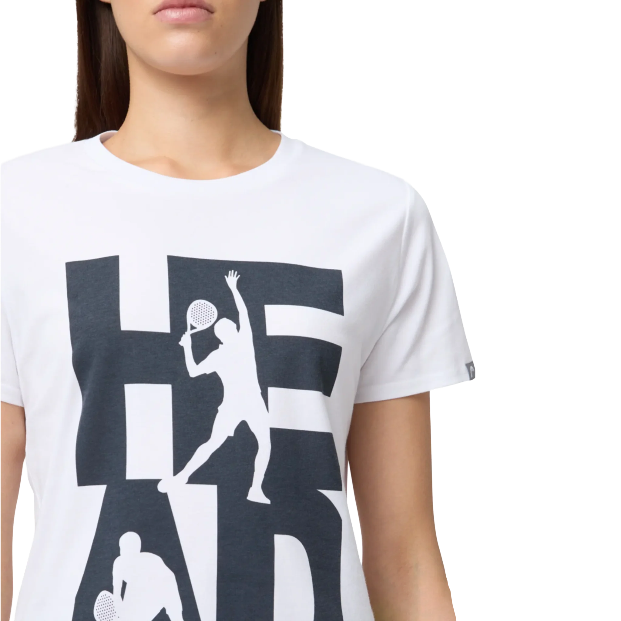 Head Vision T-Shirt Women's White/Navy - Image 3