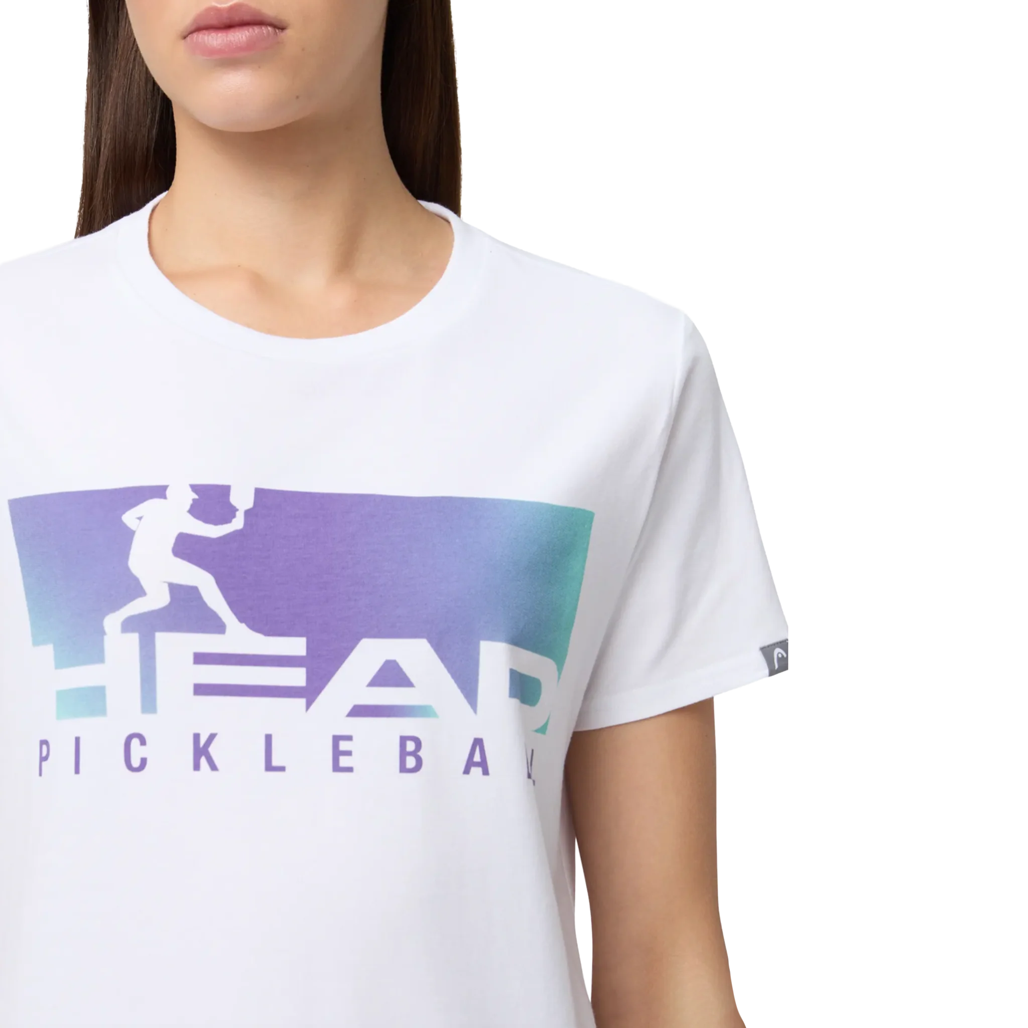 Head Vision T-Shirt Women's White/Purple - Image 3
