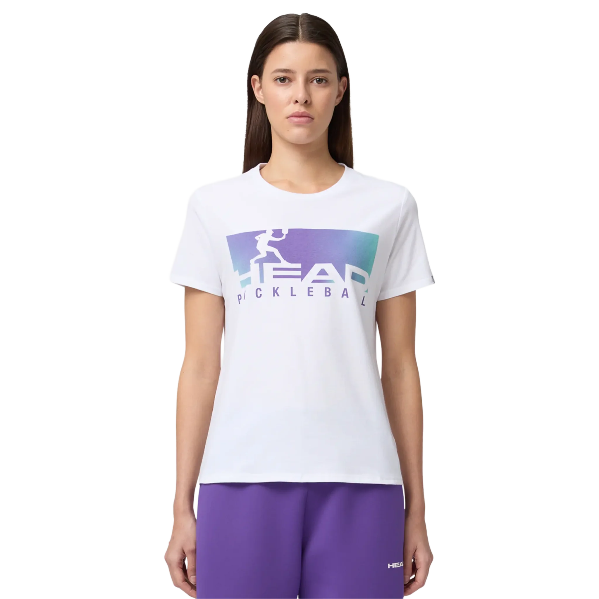 Head Vision T-Shirt Women's White/Purple - Image 4