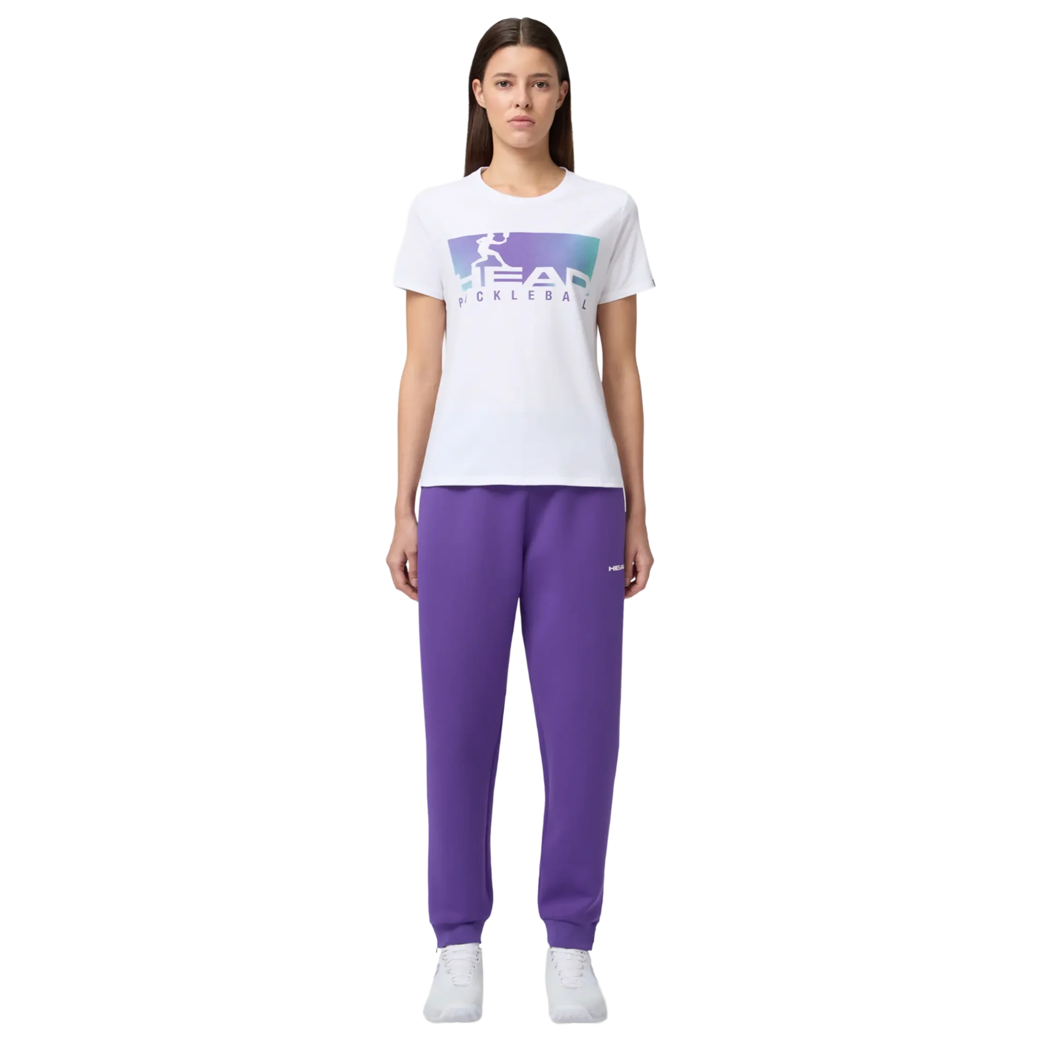 Head Vision T-Shirt Women's White/Purple - Image 5