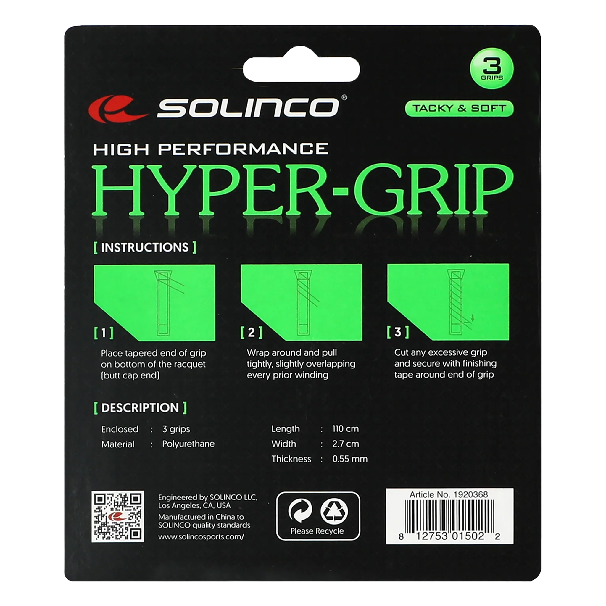 Solinco Hyper-Grip Overgrip - Image 3
