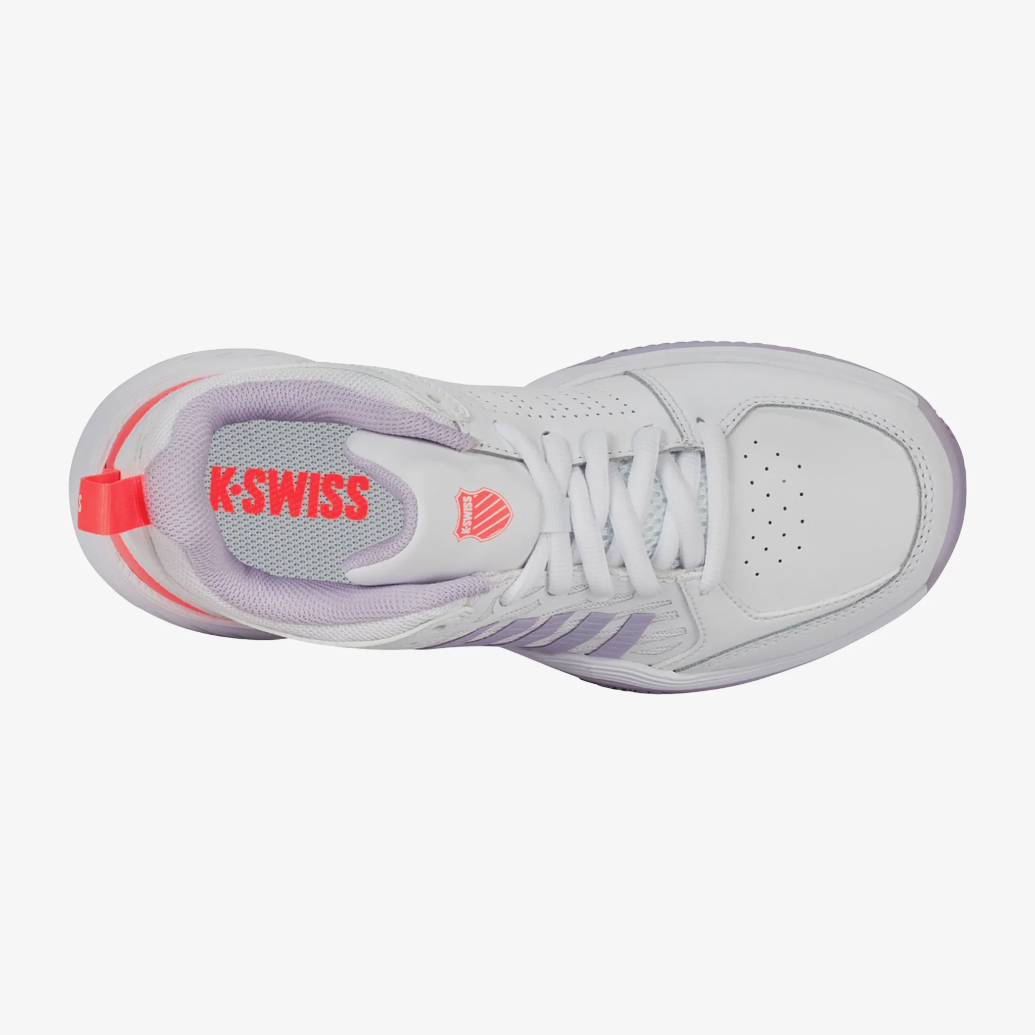 K-Swiss Court Express 2 Women's White/Orchid/Neon - Image 4