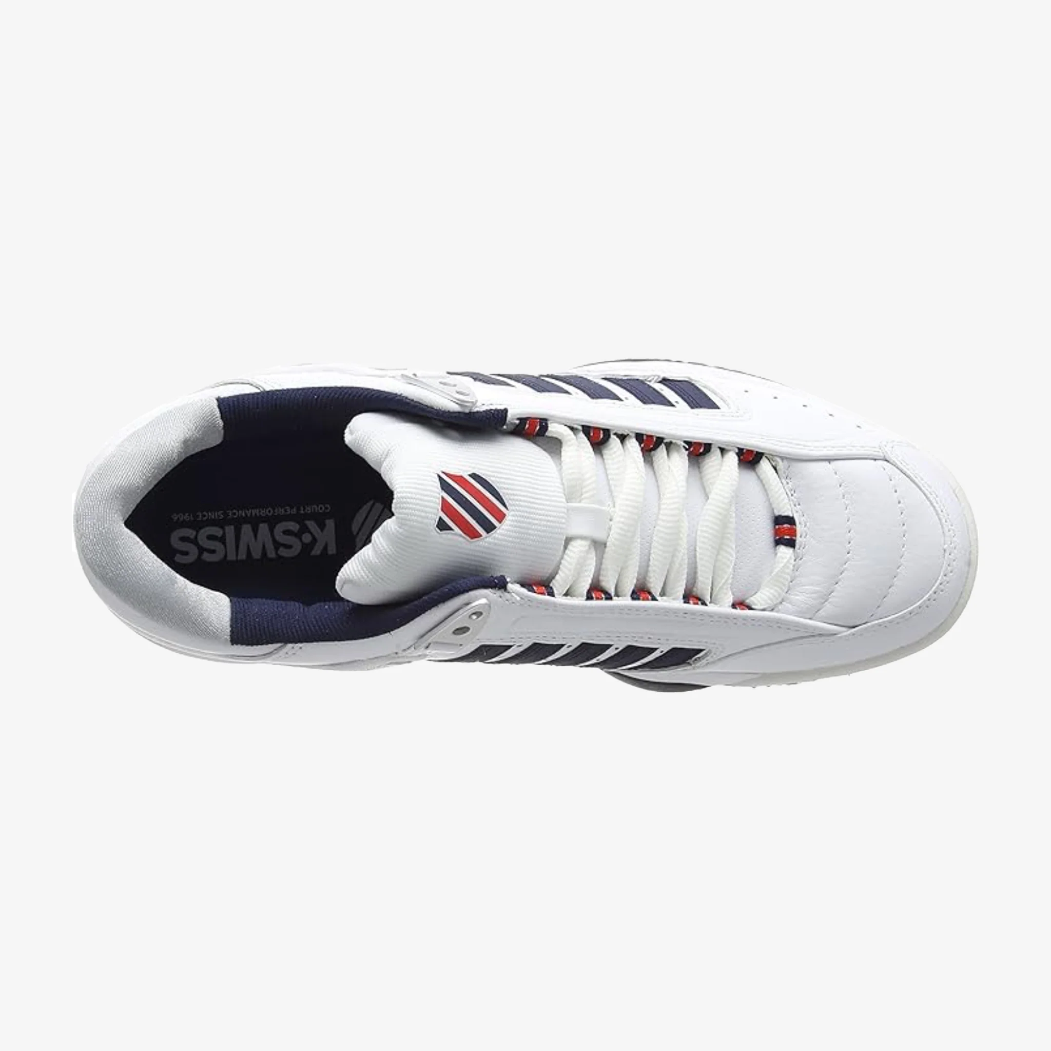 K-Swiss Defier RS Men's White/Dress Blues/Fiery Red - Image 3