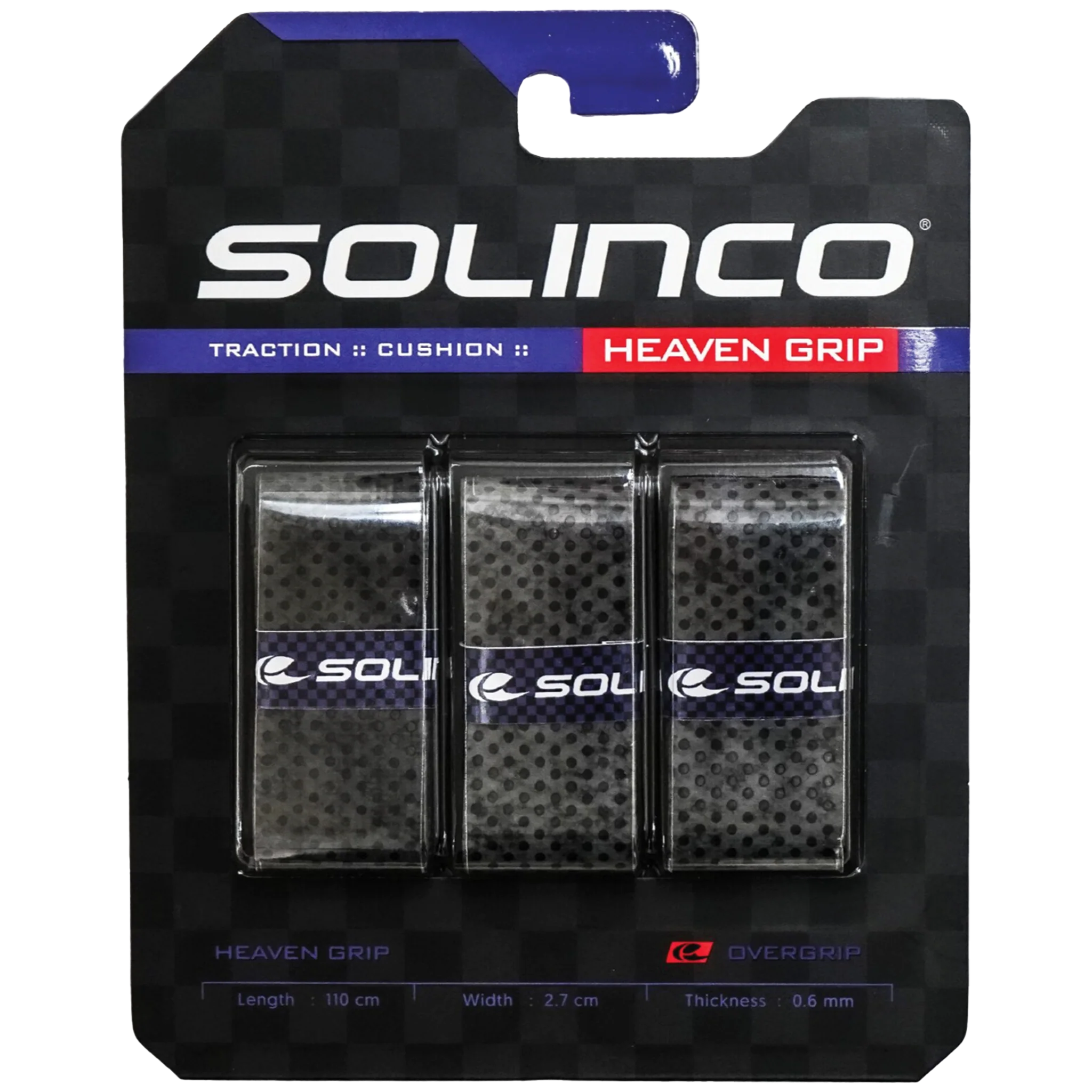 Solinco Heaven Grip 3pk Dark grey