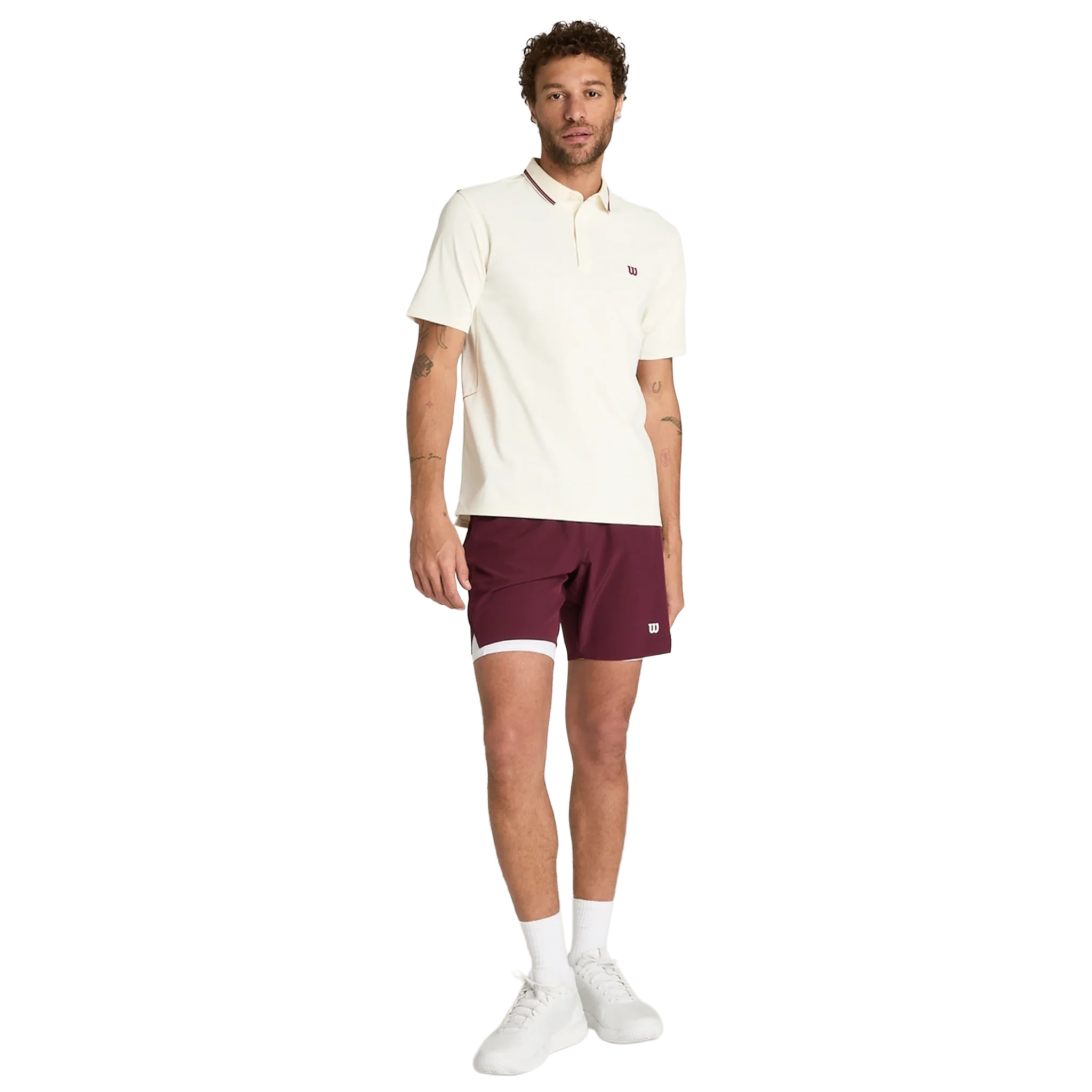 Wilson Challengers Technical Polo Men's Sandrift - Image 6