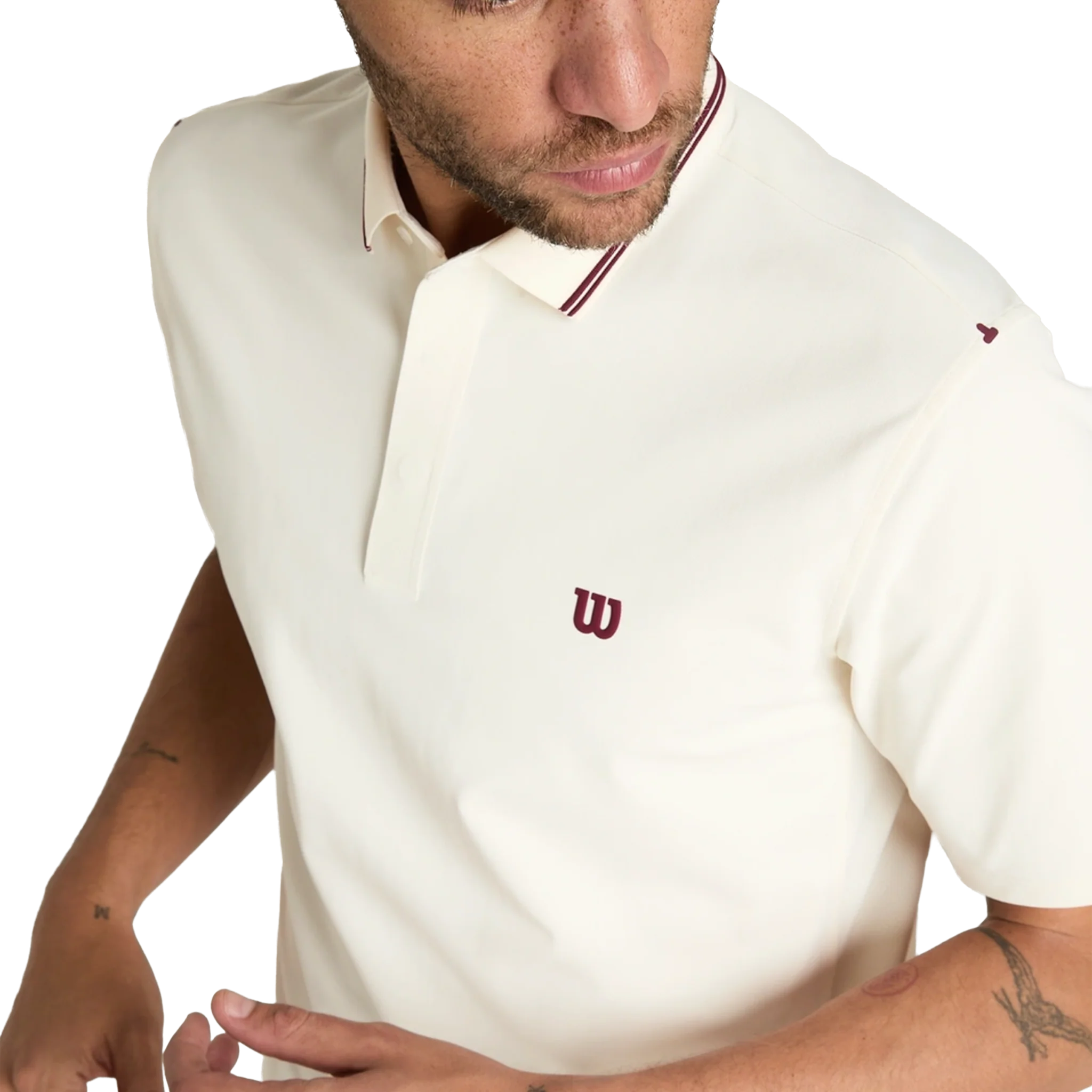 Wilson Challengers Technical Polo Men's Sandrift - Image 7