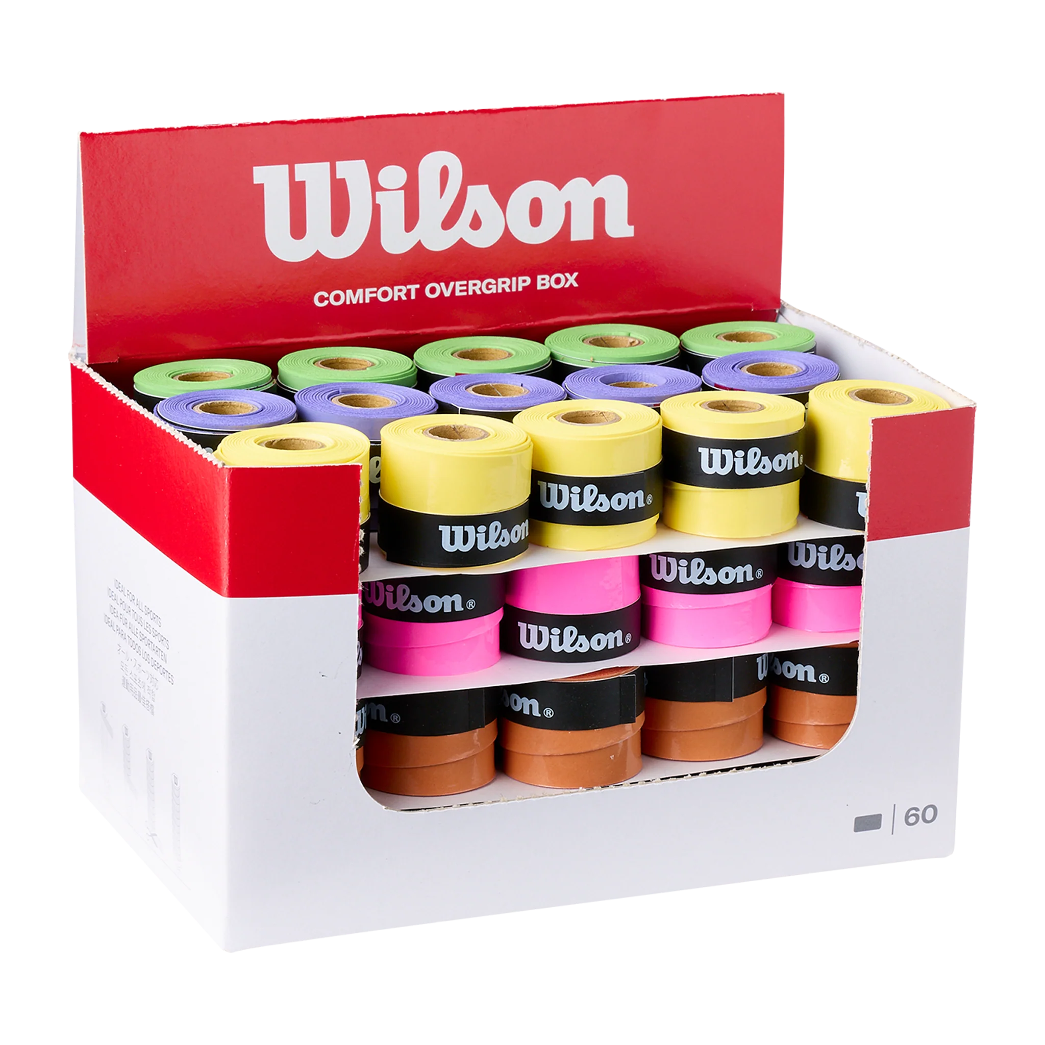 Wilson Ultra Comfort Overgrip (Multicolor) 60 Grip Box