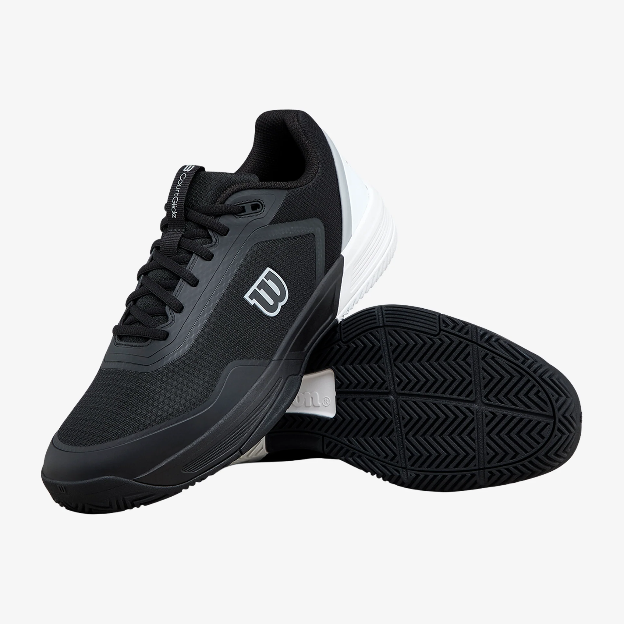 Wilson Courtglide Men's Black/White/Lunar Rock - Image 2