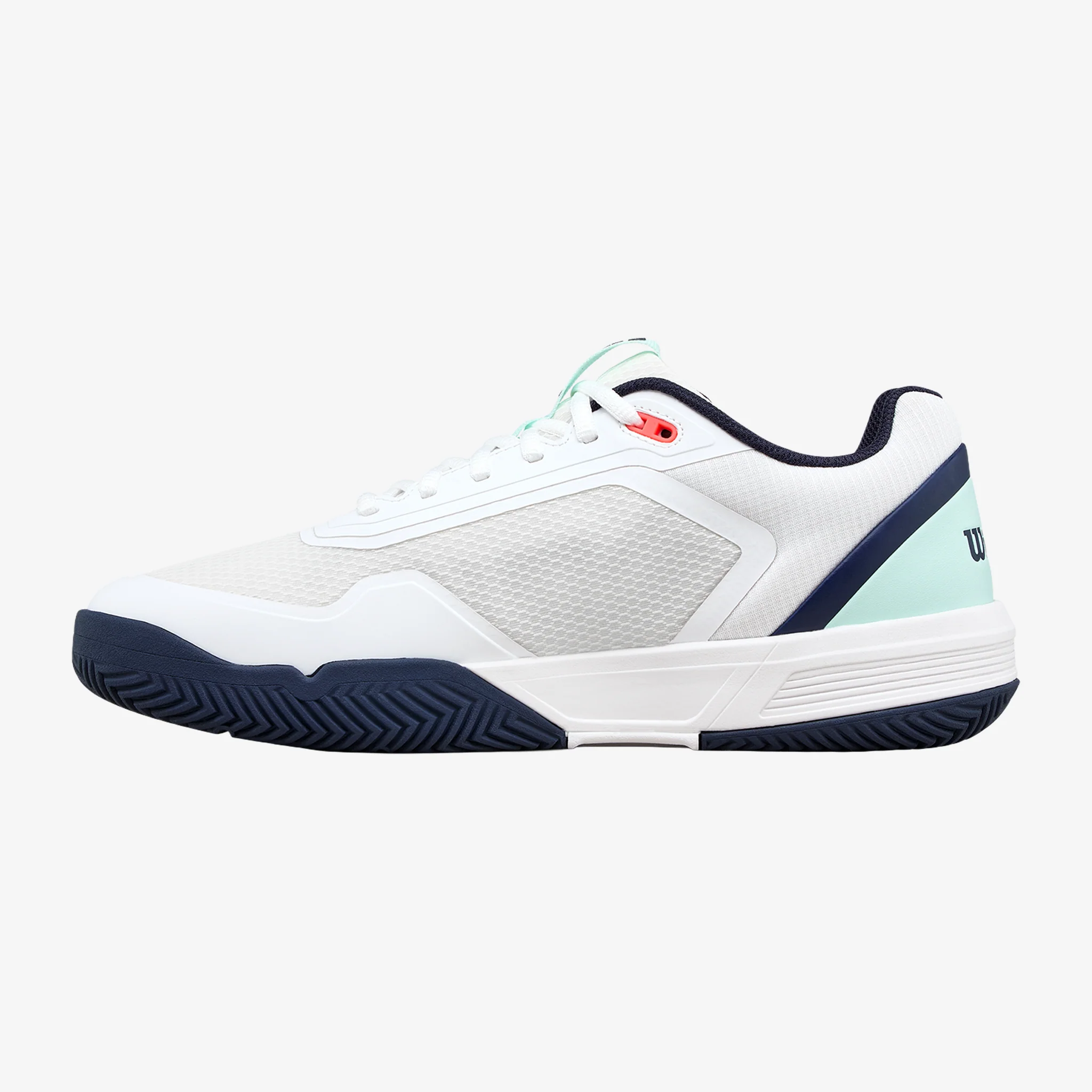 Wilson Courtglide Men's White/Bay/Fiery Coral - Image 3
