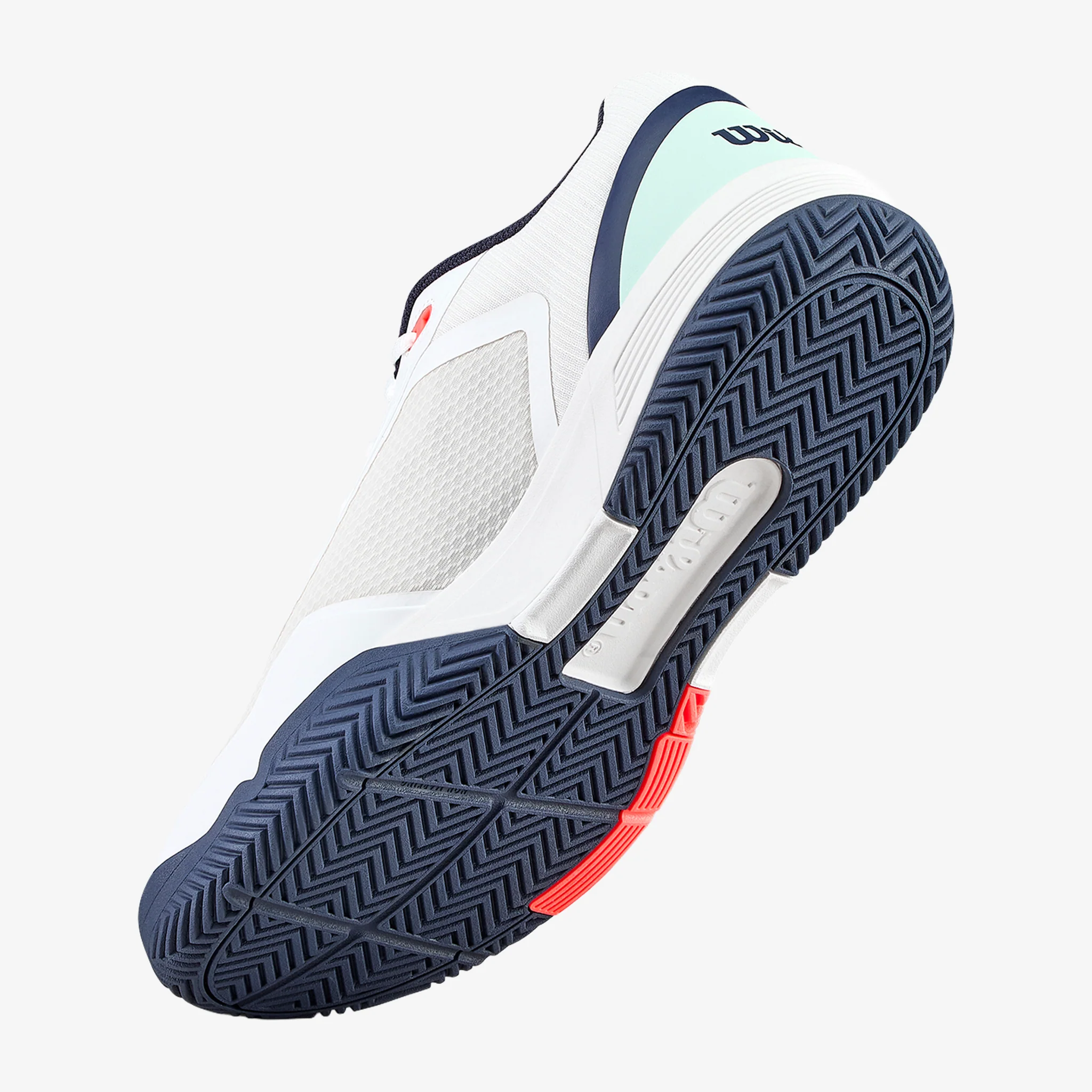 Wilson Courtglide Men's White/Bay/Fiery Coral - Image 7