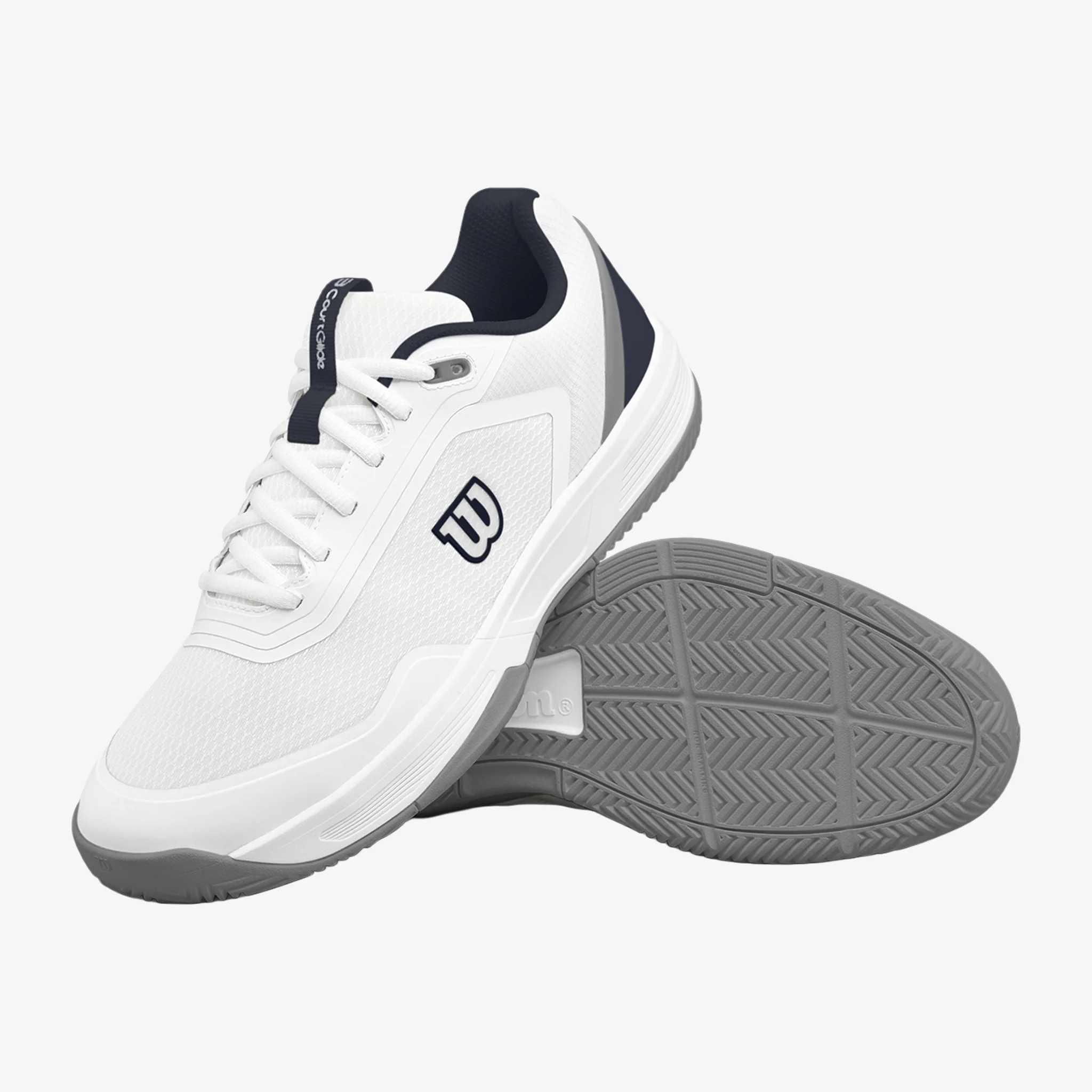 Wilson Courtglide Men's White/Navy Blazer/Quarry - Image 2