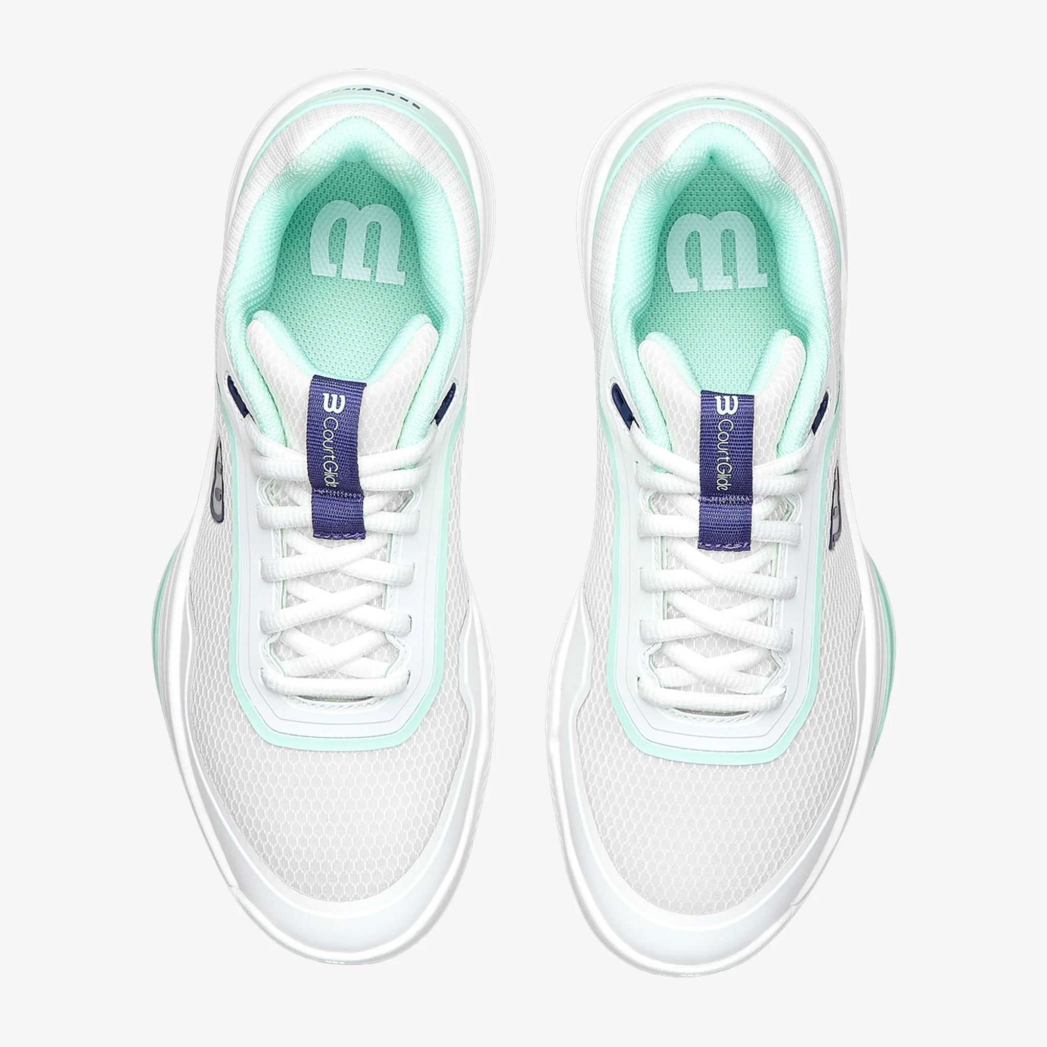 Wilson Courtglide Women's White/Bay/Skipper Blue - Image 6