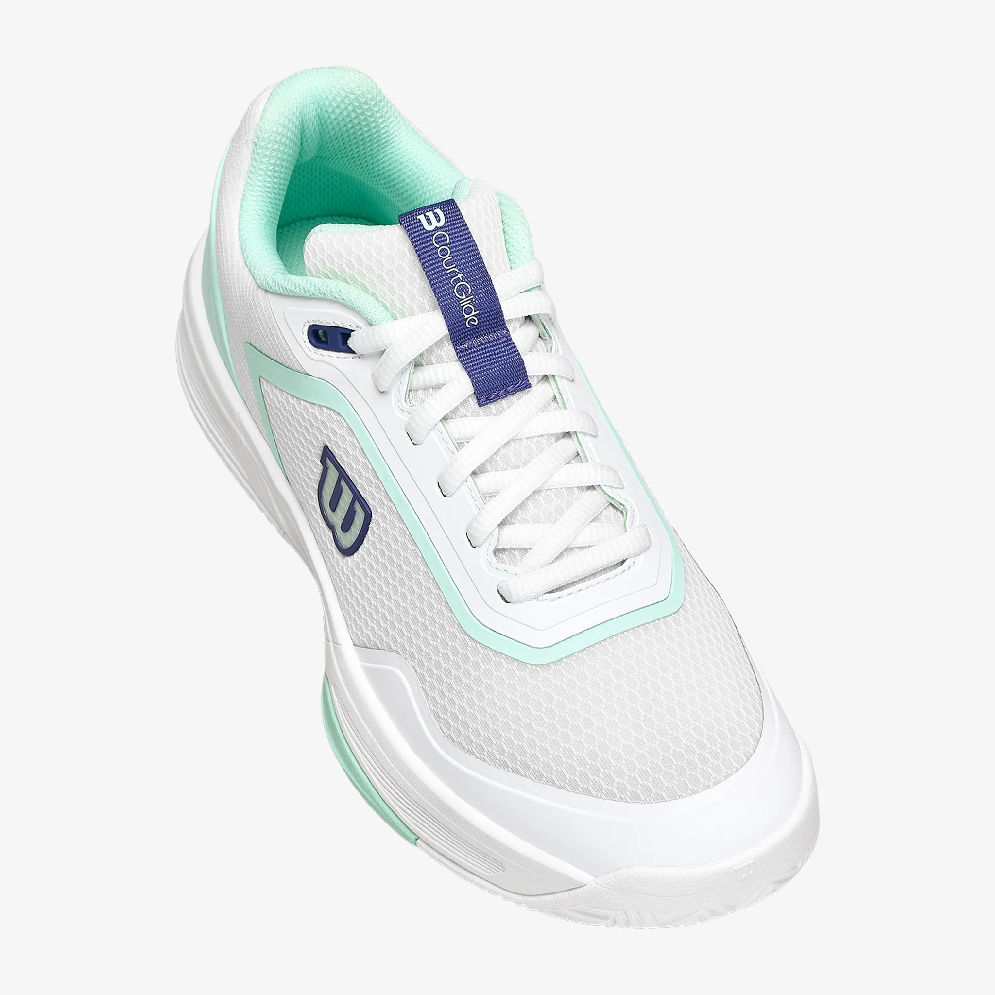 Wilson Courtglide Women's White/Bay/Skipper Blue - Image 7