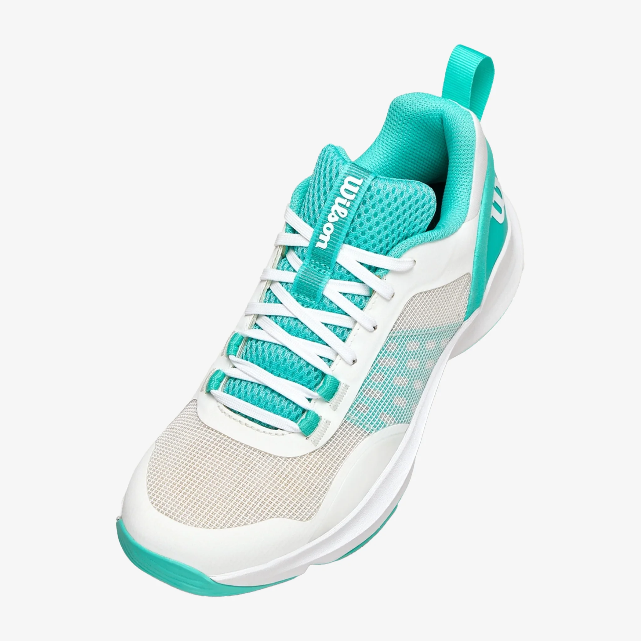 Wilson Hurakn Pro V2 Women's Padel White/ Turquoise (2025) - Image 6