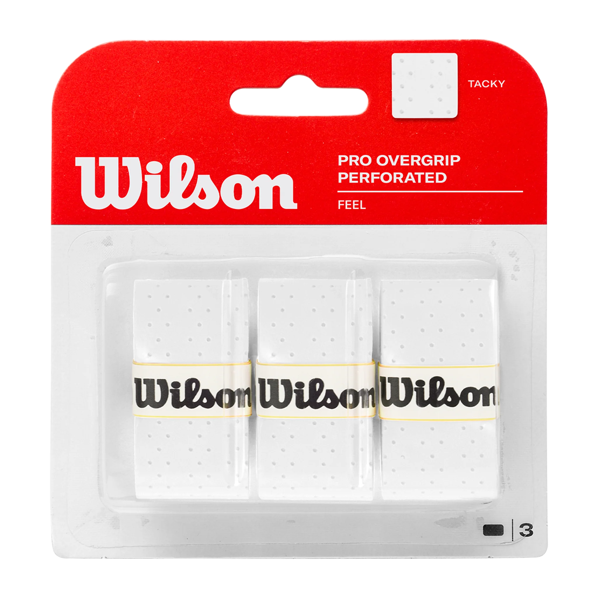 Wilson Pro Overgrip Perforated 3PK White