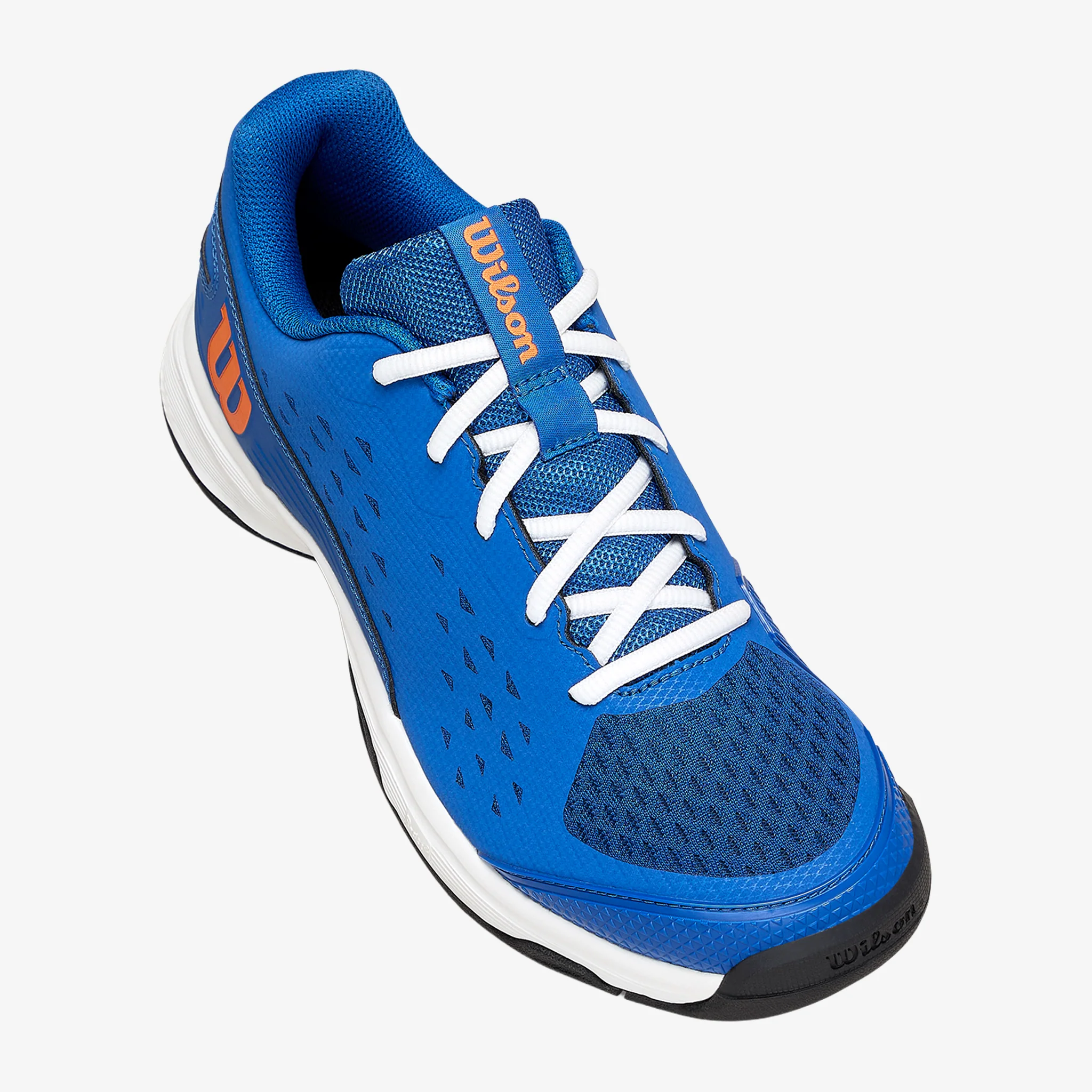 Wilson Rush Pro Junior L DejaVu Blue/Tiger Orange/White - Image 7