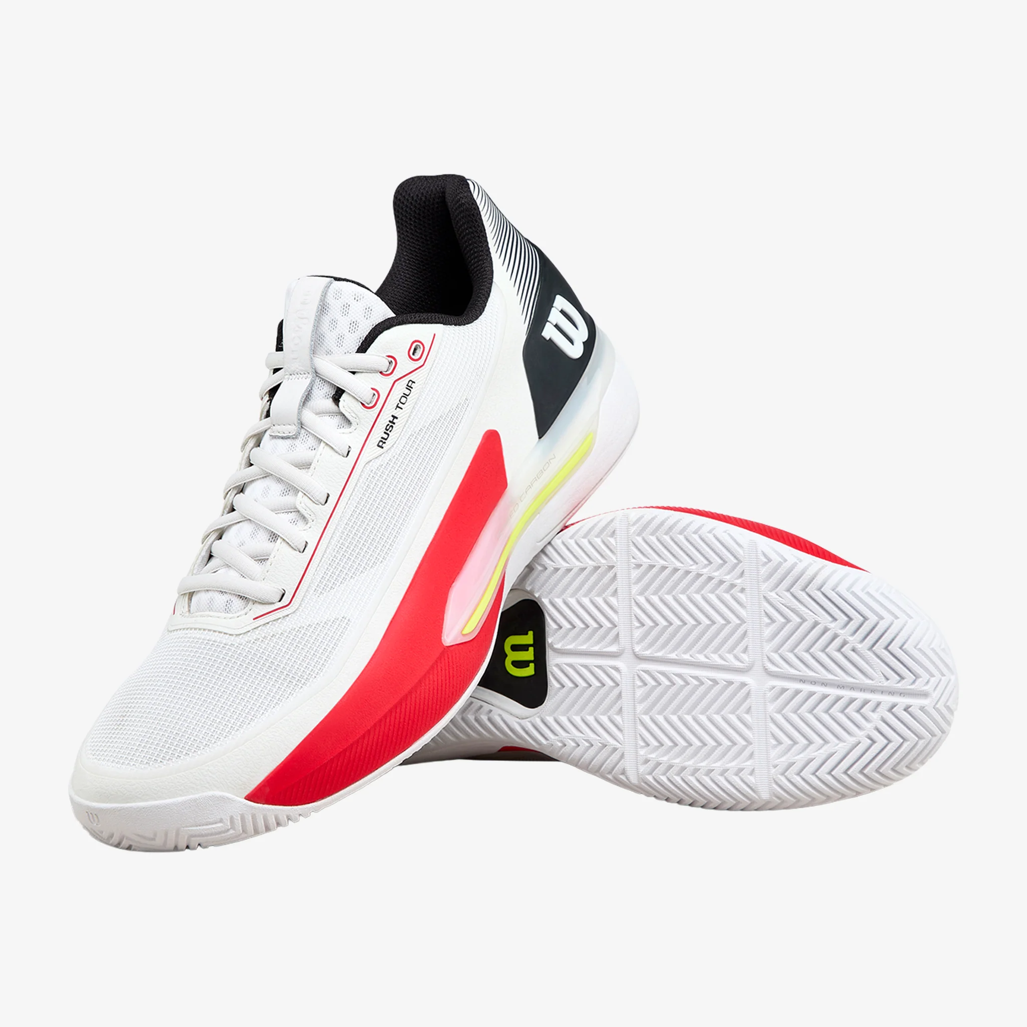 Wilson Rush Tour 5 Men's White/Black/Red (2026) - Image 2