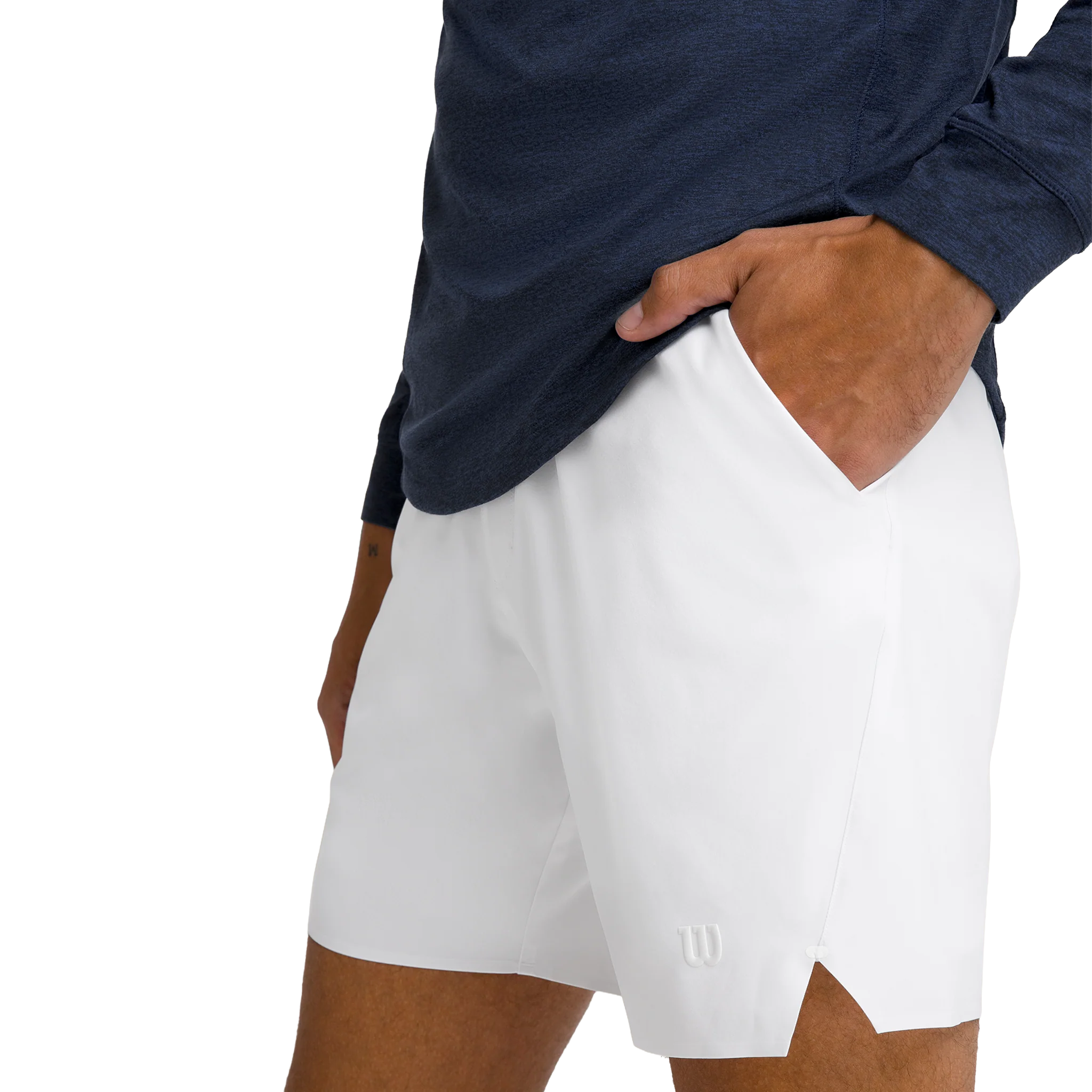 Wilson Tournament V2 7" Shorts Men's Bright White - Image 5