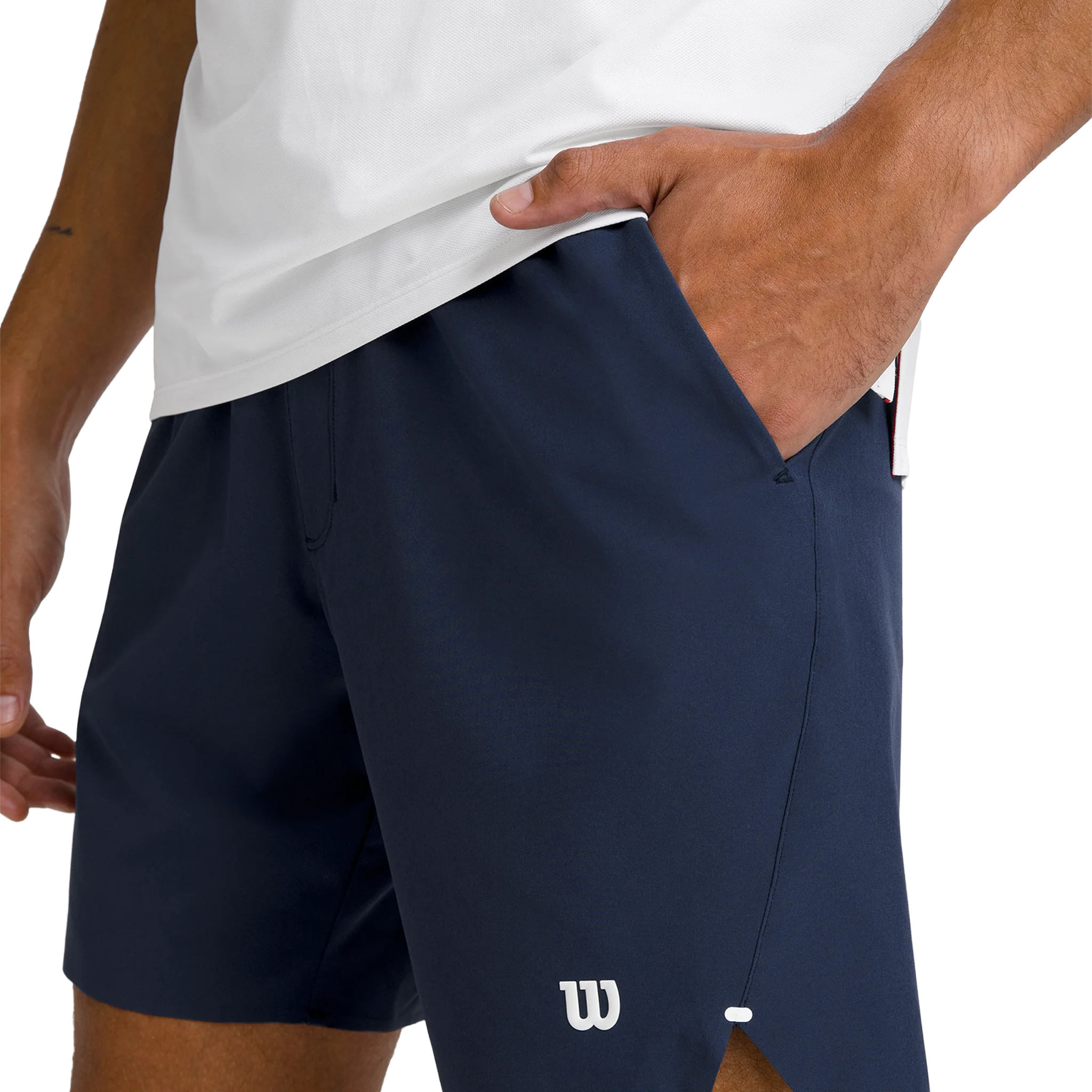 Wilson Tournament V2 7" Shorts Men's Classic Navy - Image 5