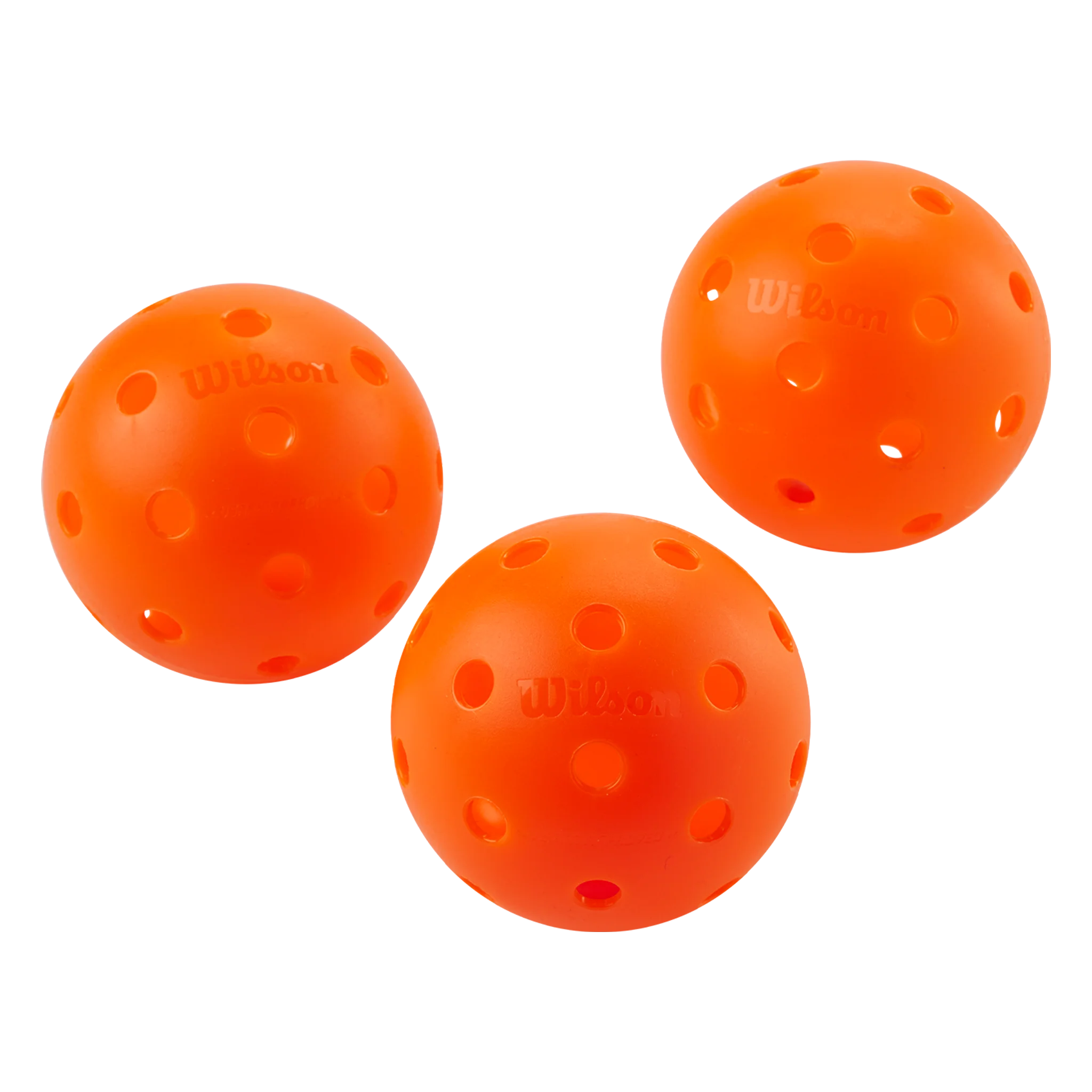 Wilson Tru 32 Indoor Pickleballs Orange (3 Pack) - Image 2