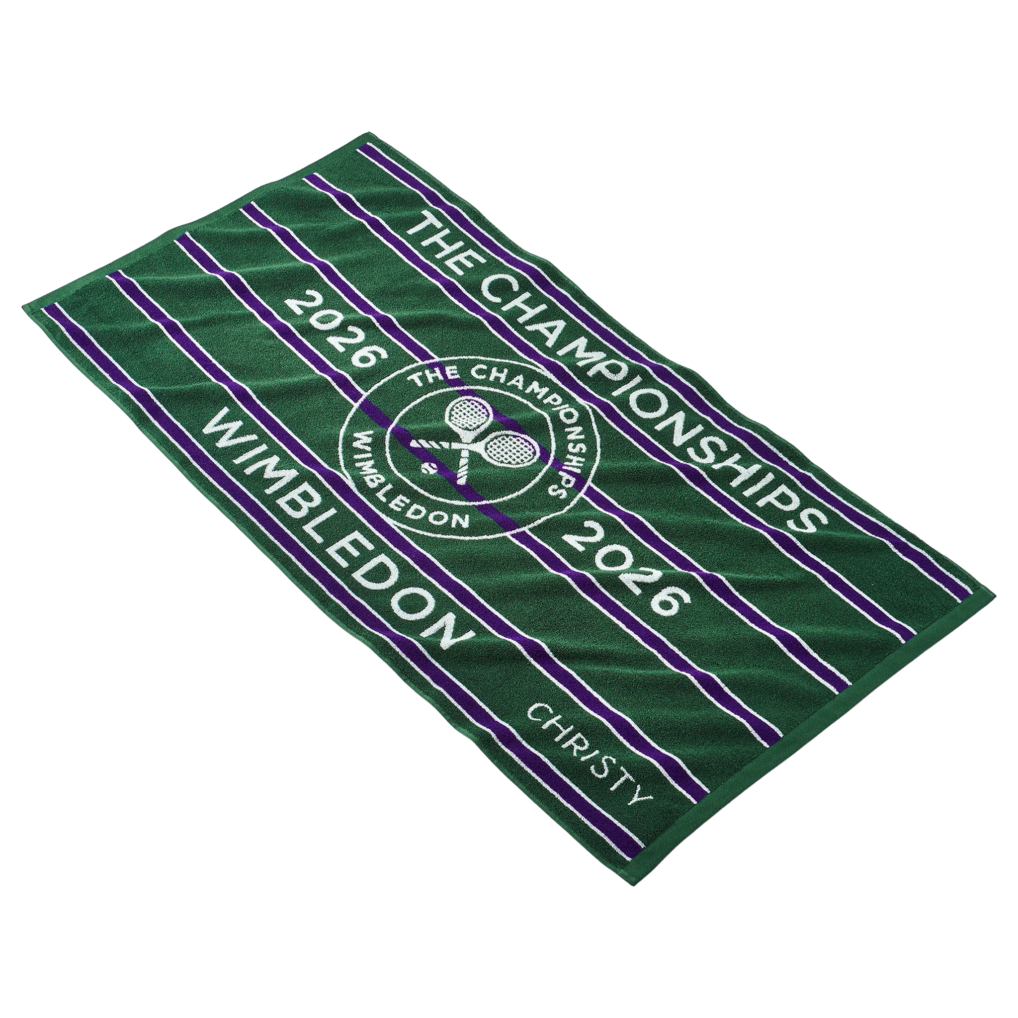 Christy Wimbledon Championship Towel 70x133 Green/Purple (2026)
