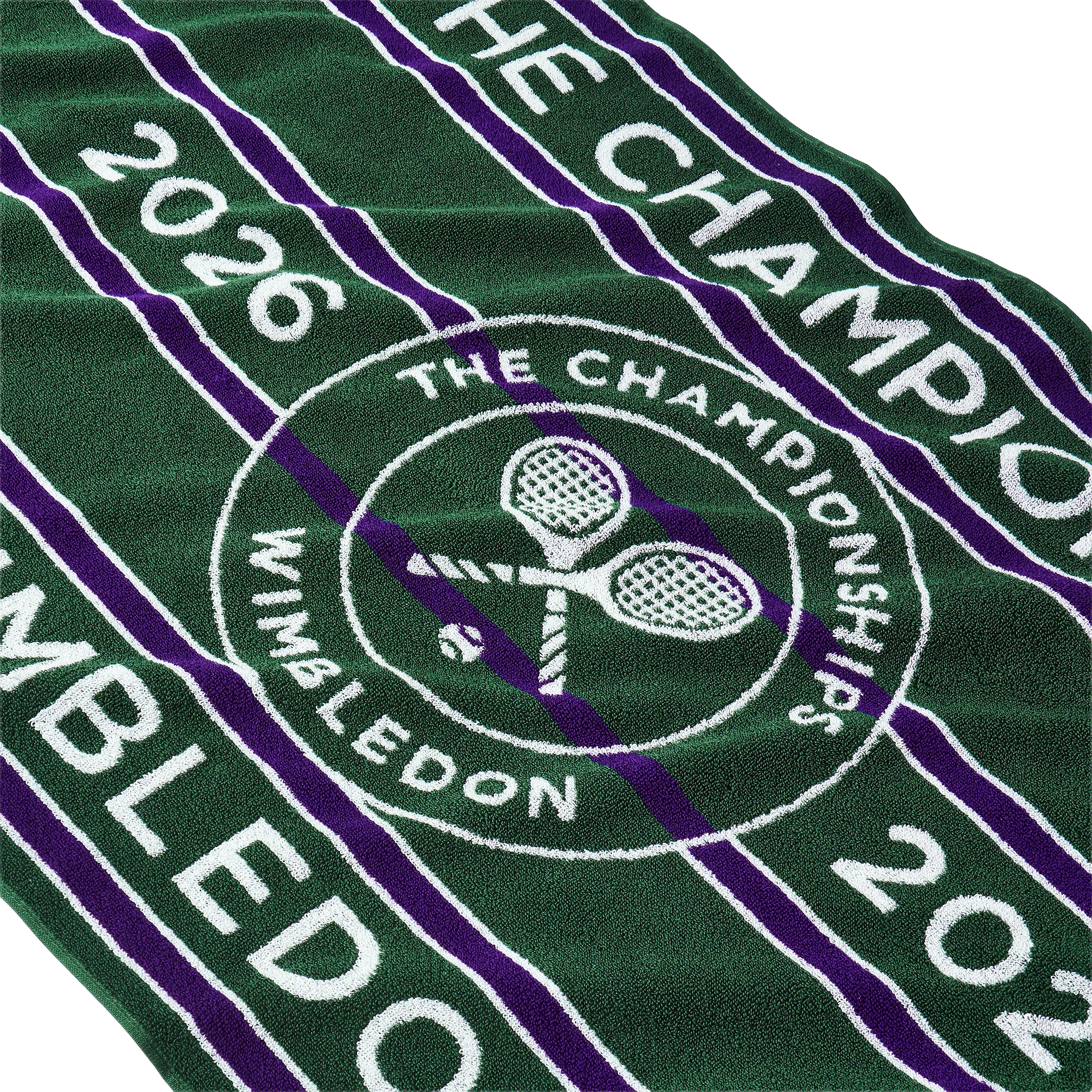 Christy Wimbledon Championship Towel 70x133 Green/Purple (2026) - Image 5