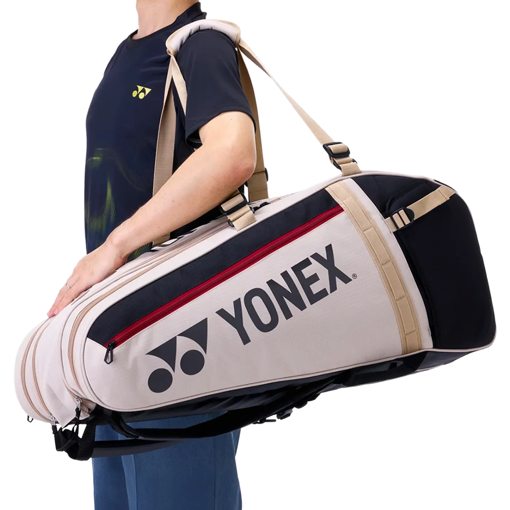 Yonex Gearlogic 9 Racket Bag Beige - Image 8