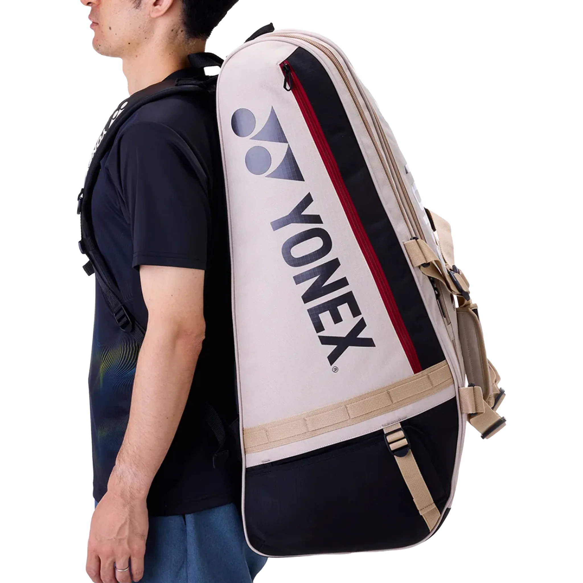 Yonex Gearlogic 9 Racket Bag Beige - Image 9