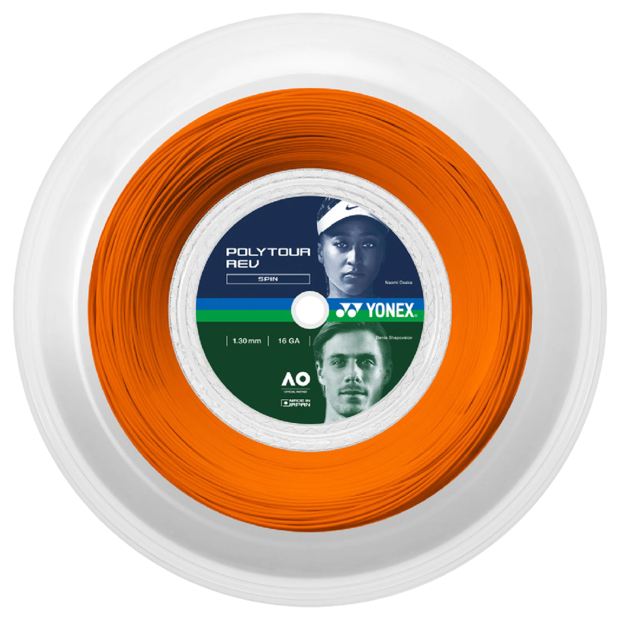 Yonex Poly Tour Rev Bright Orange 200m Reel