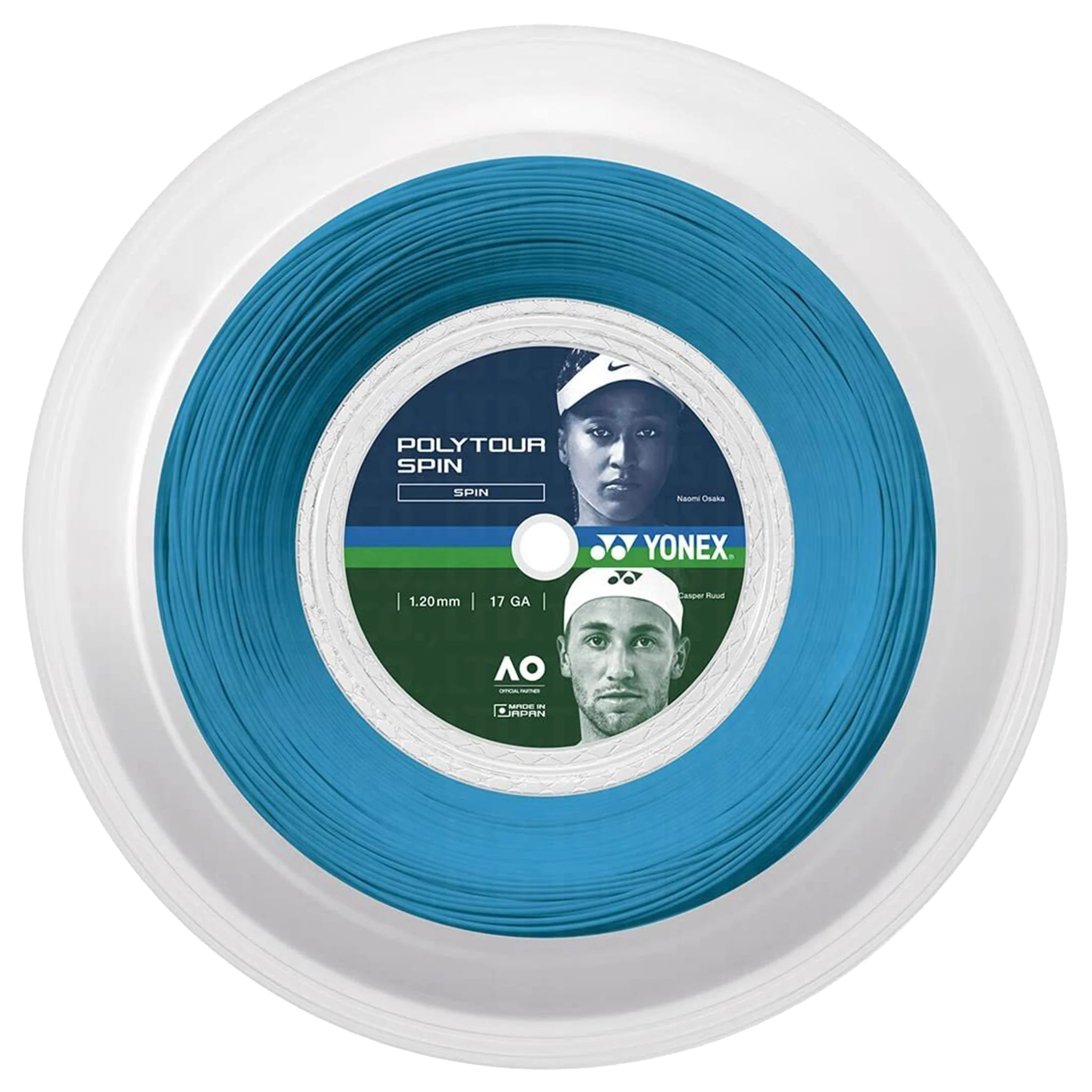 Yonex Poly Tour Spin Cobalt Blue 200m Reel